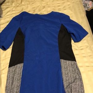 Body fitting blue dress